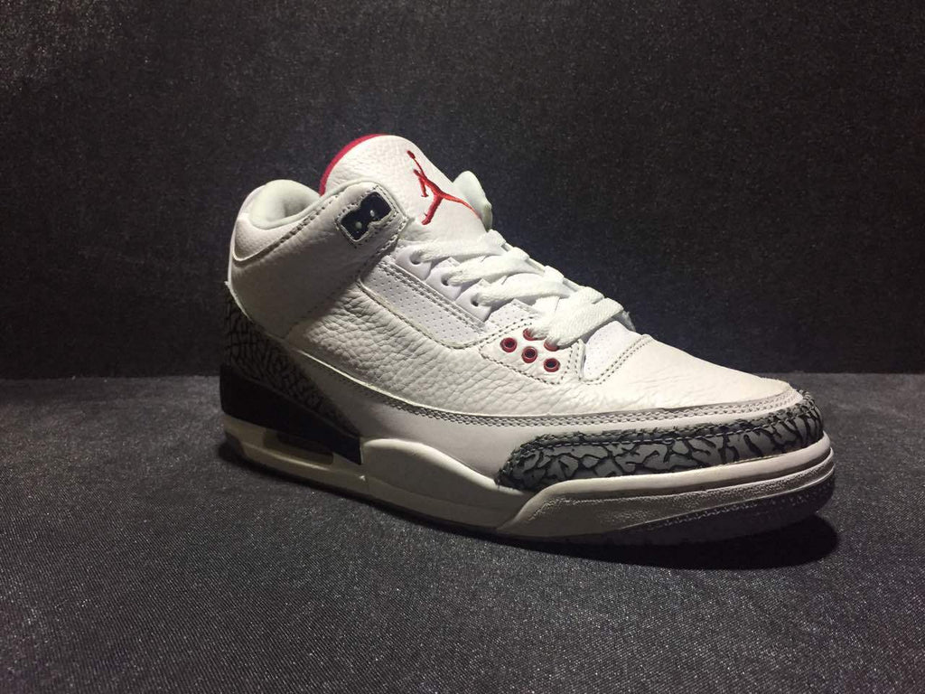 Jordan Air Jordan 3 White Cement High-Top Sneakers