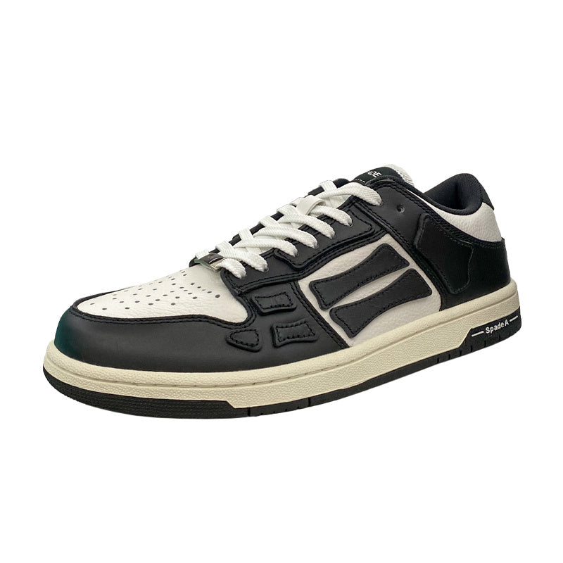 Black and White Low-Top Sneakers MFS003-004