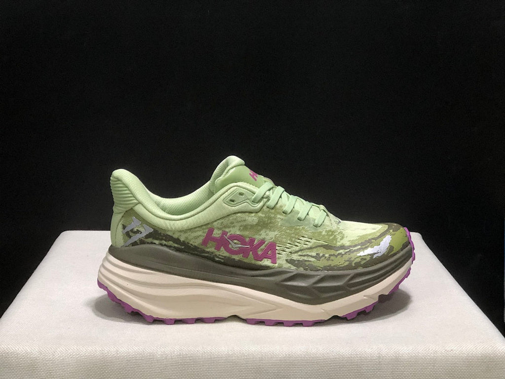 HOKA Stinson 7 Trail Running Shoes in Sage Green