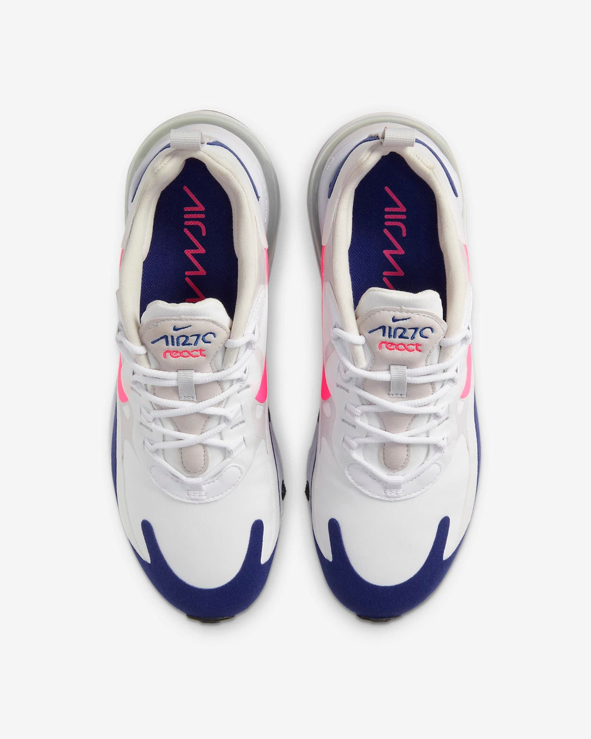 Nike Air Max 270 React Sneakers White Pink Navy CU7833-101
