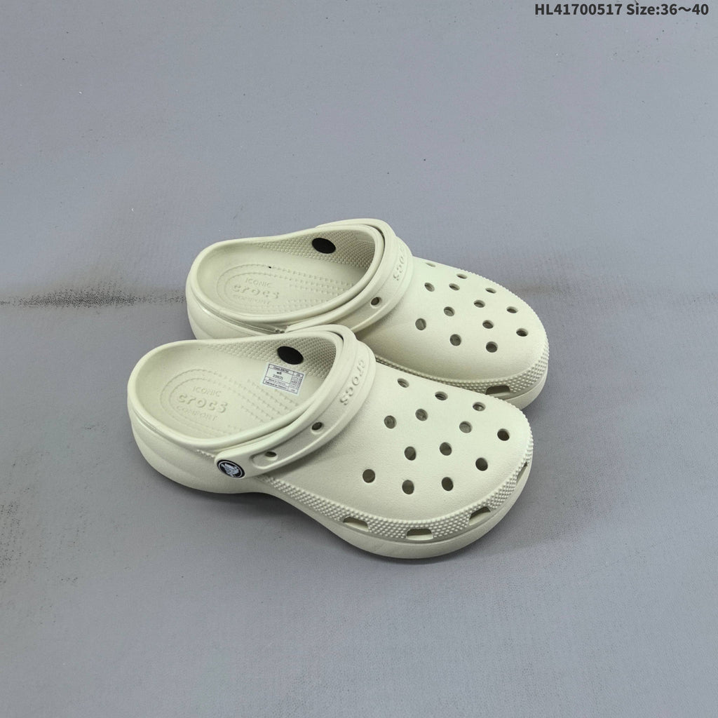 Crocs Classic Clog Platform Clog in Black, White or Cream