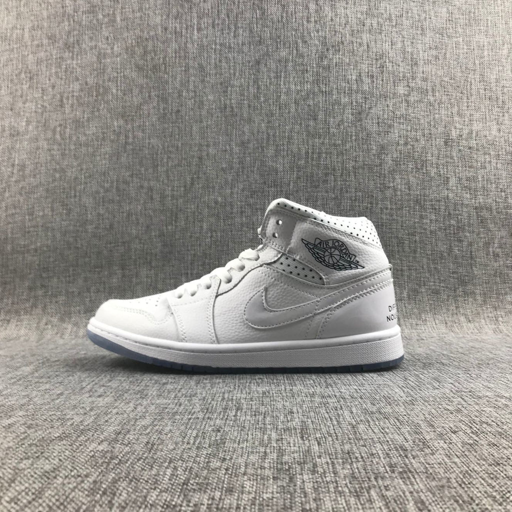 Air Jordan 1 Mid Unite Totale White Sneakers CI9100-100