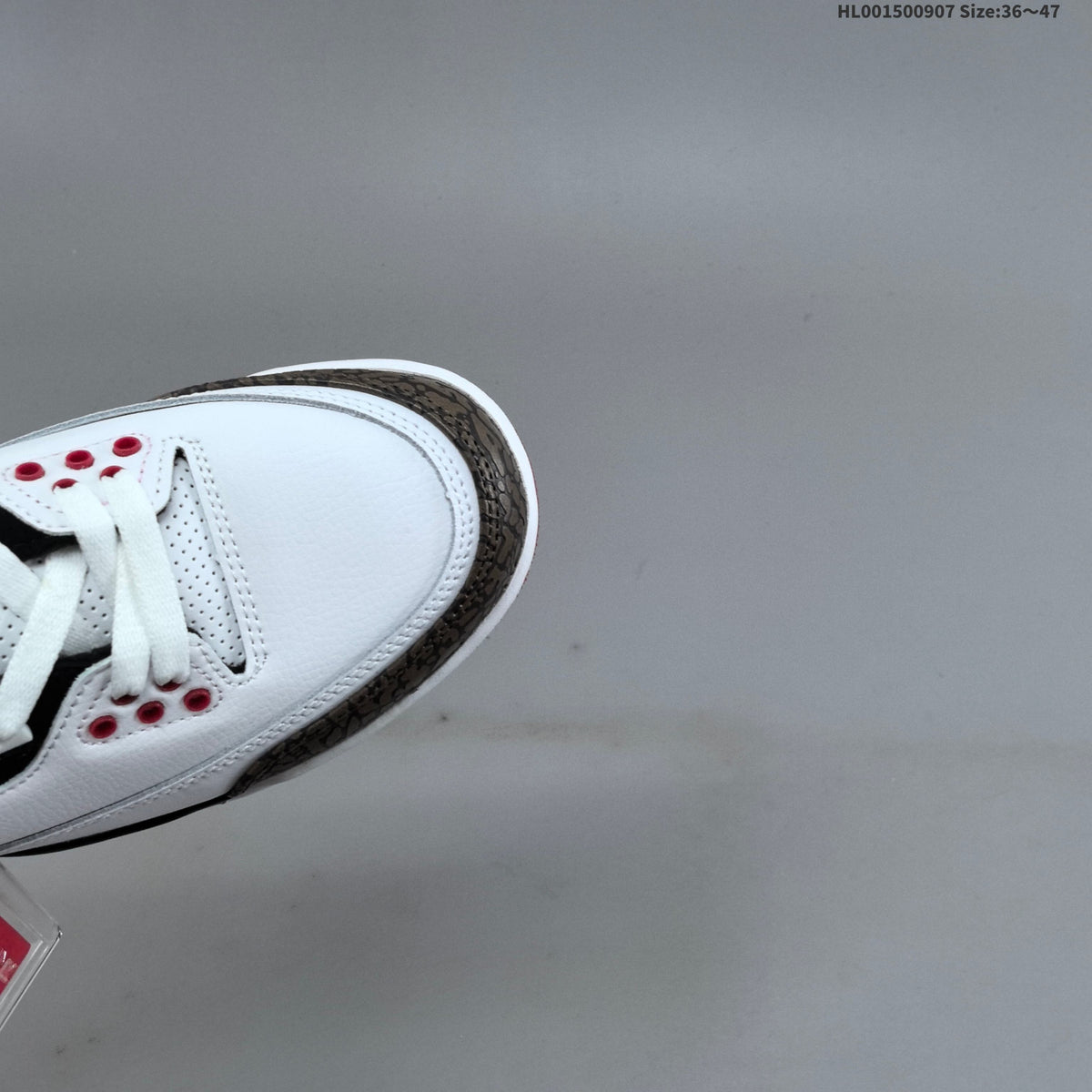 Air Jordan 3 OG World's Best Dad White Black Red Sneakers
