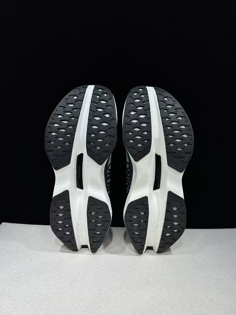 On Cloudboom Max Running Shoes in White and Lake Blue