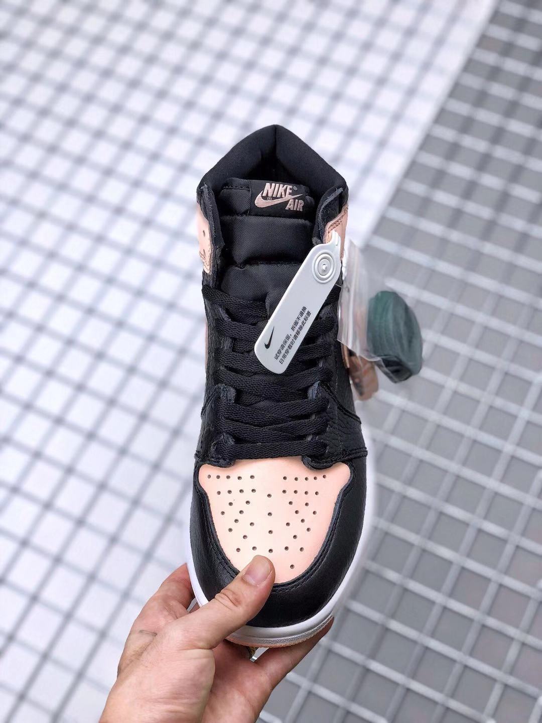 Air Jordan 1 High OG Crimson Tint Sneakers Black Pink