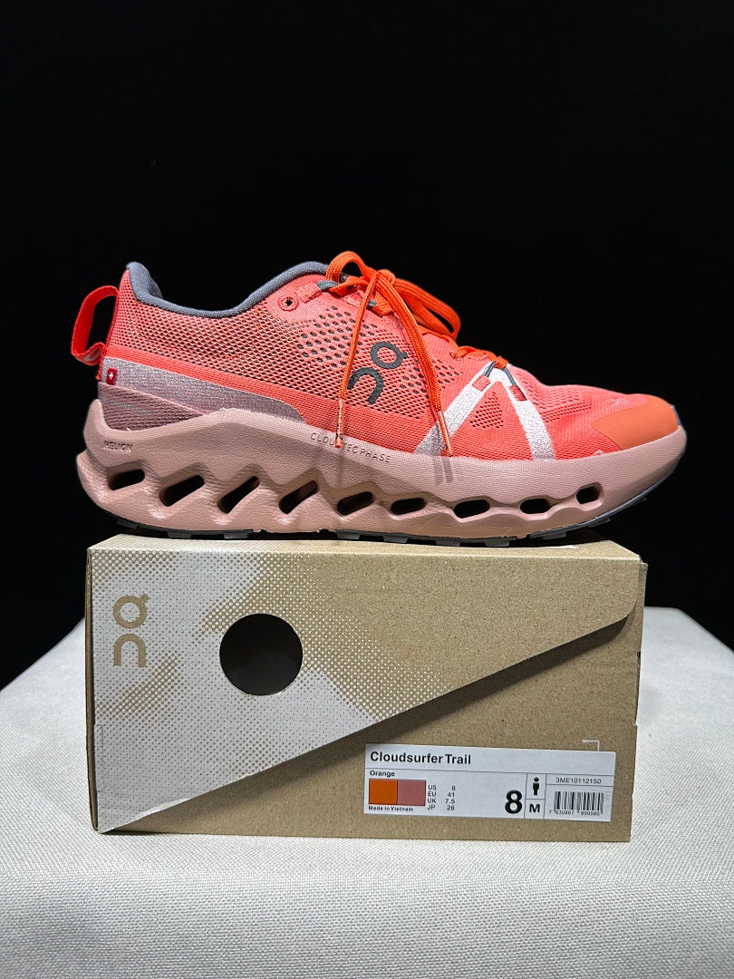 On Cloudsurfer Trail Running Shoes in Orange
