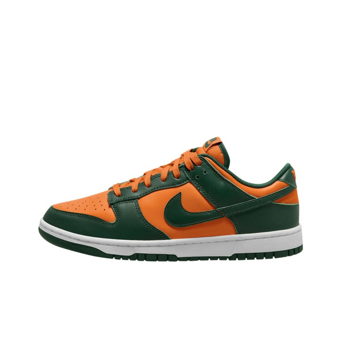 Nike Dunk Low Miami Hurricanes Green and Orange DD1391-300