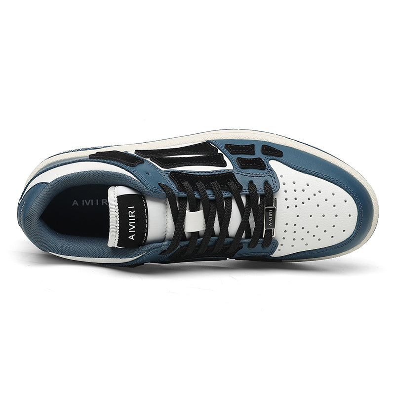 AMIRI Low-Top Sneakers in Navy, White and Black