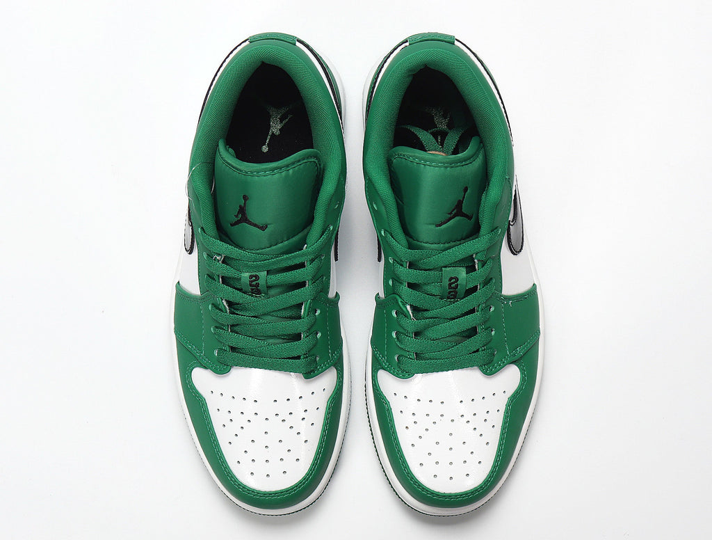 Jordan Air Jordan 1 Low White and Green Sneakers 553558-301
