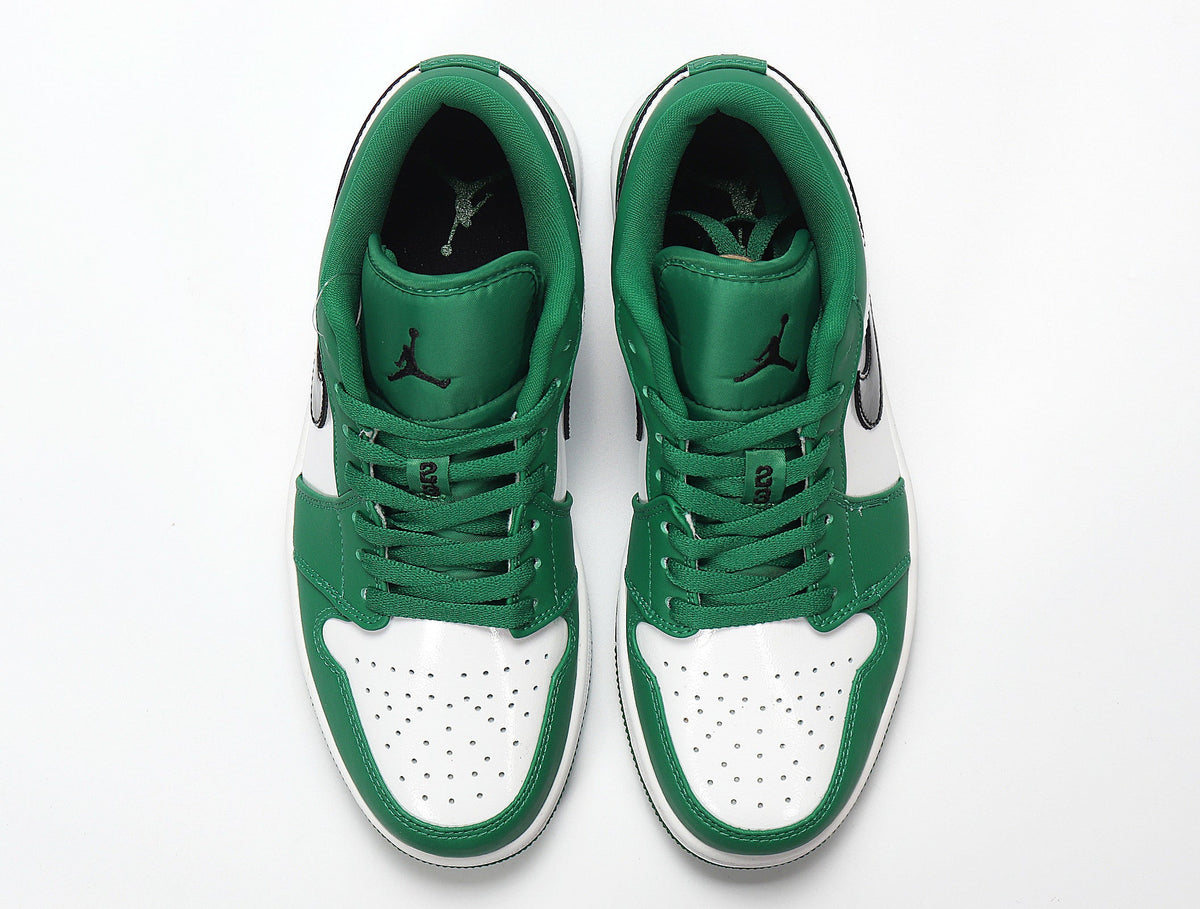 Jordan Air Jordan 1 Low White and Green Sneakers 553558-301