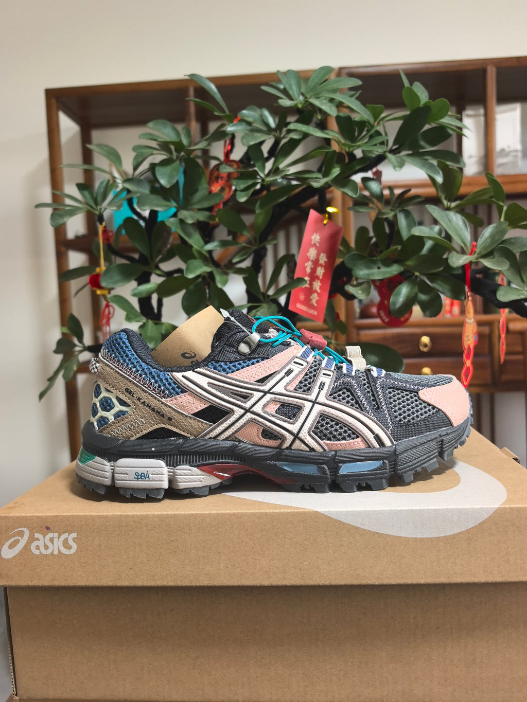 ASICS GEL-Kayano 14 Sneakers in Gray and Brown