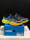 HOKA Speedgoat 5 Trail Running Shoes Black Gray