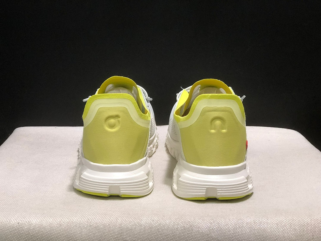 On Cloud 6 Coast Sneakers in Ivory, Yellow and Orange