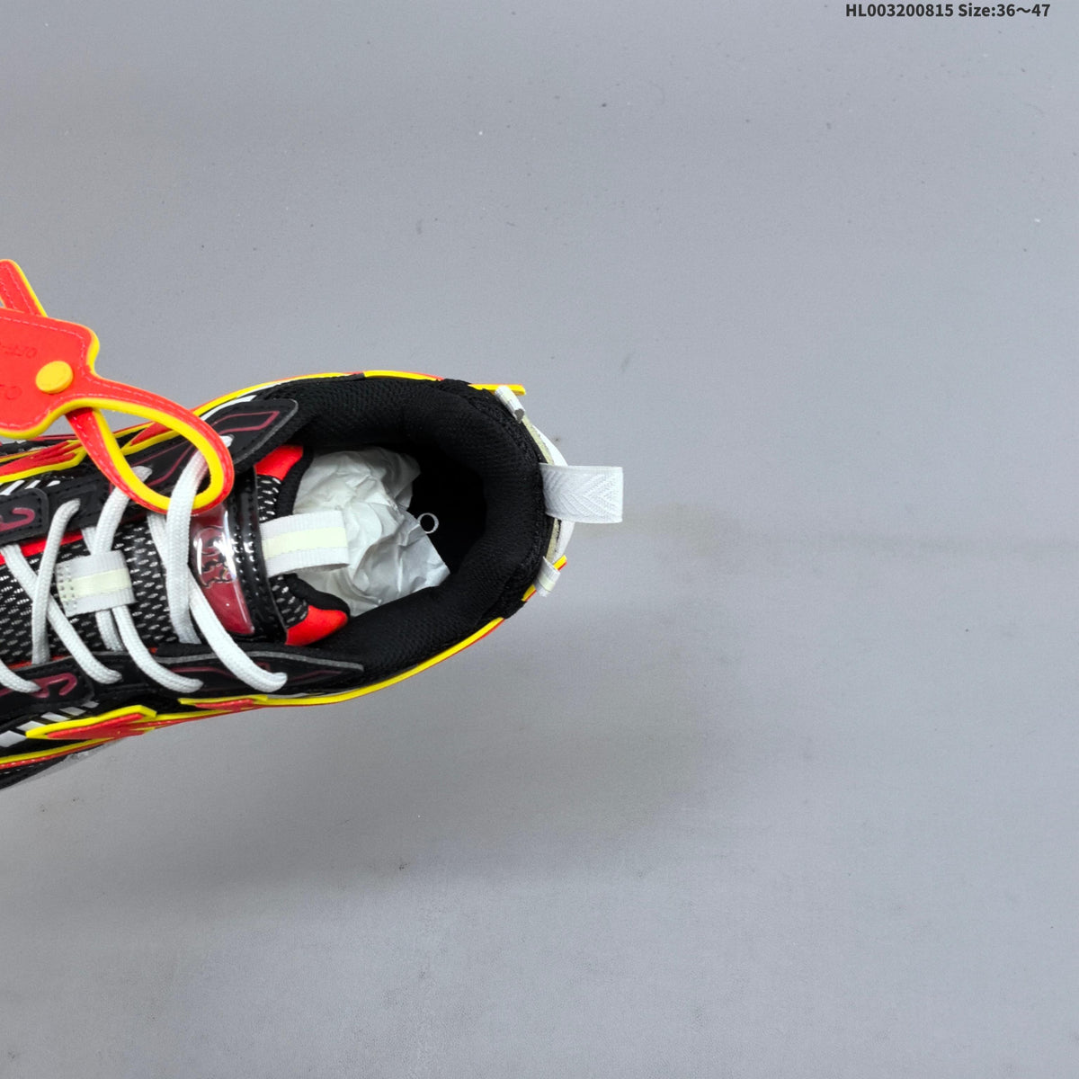 Off-White Be Right Back Low-Top Sneakers in Black and Orange