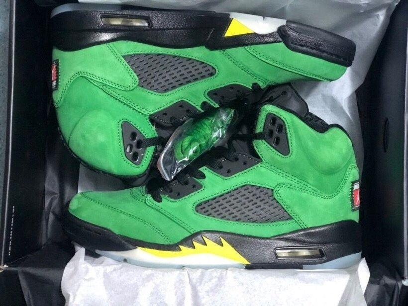 Jordan Air Jordan 5 Green Black Yellow Sneakers CK6631-307