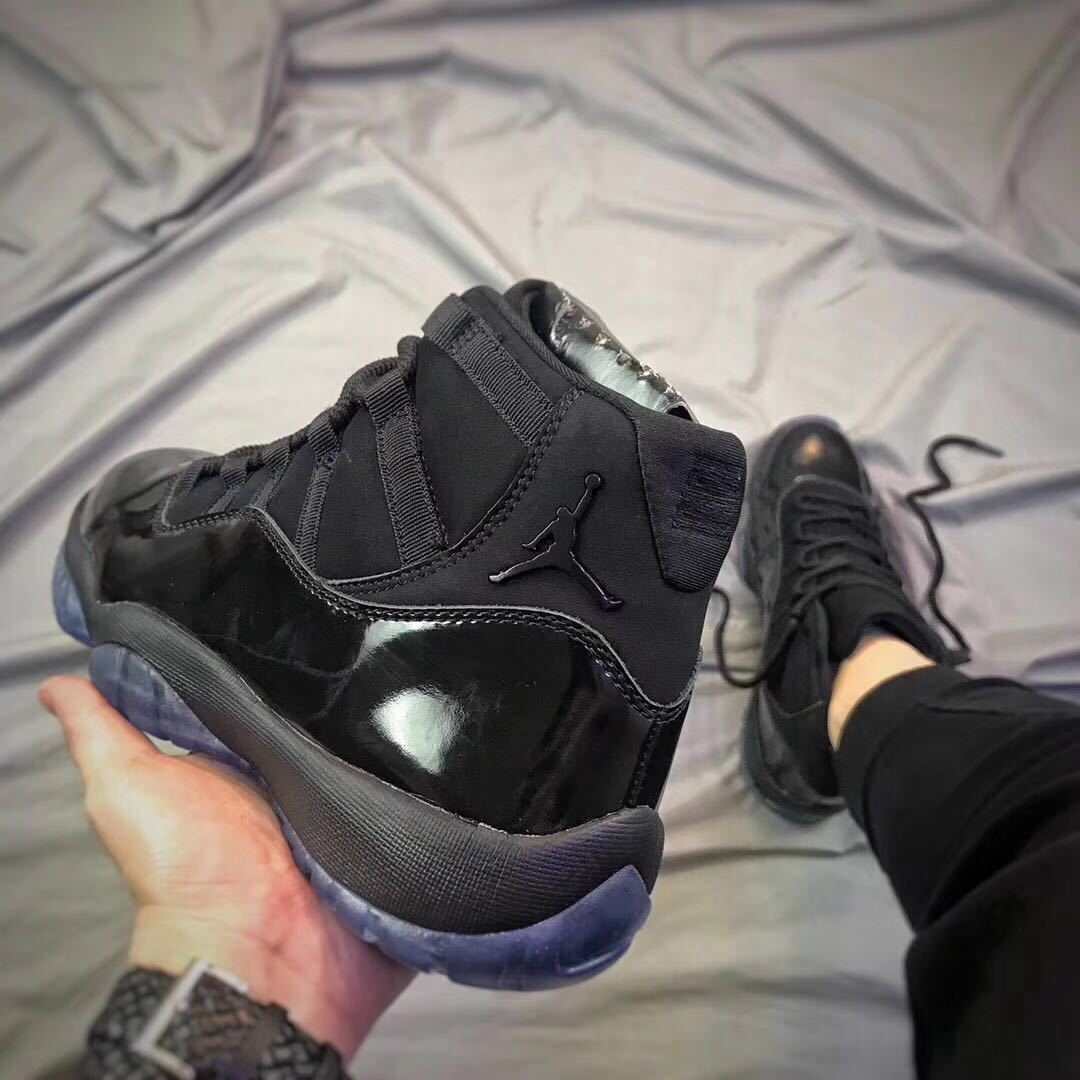 Air Jordan 11 Cap and Gown Black High-Top Sneakers