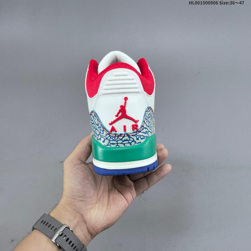 Jordan Air Jordan 3 Retro Chalk Track Red Sneakers