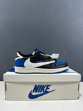 Jordan Air Jordan 1 Low Travis Scott Fragment Black Blue Sneakers