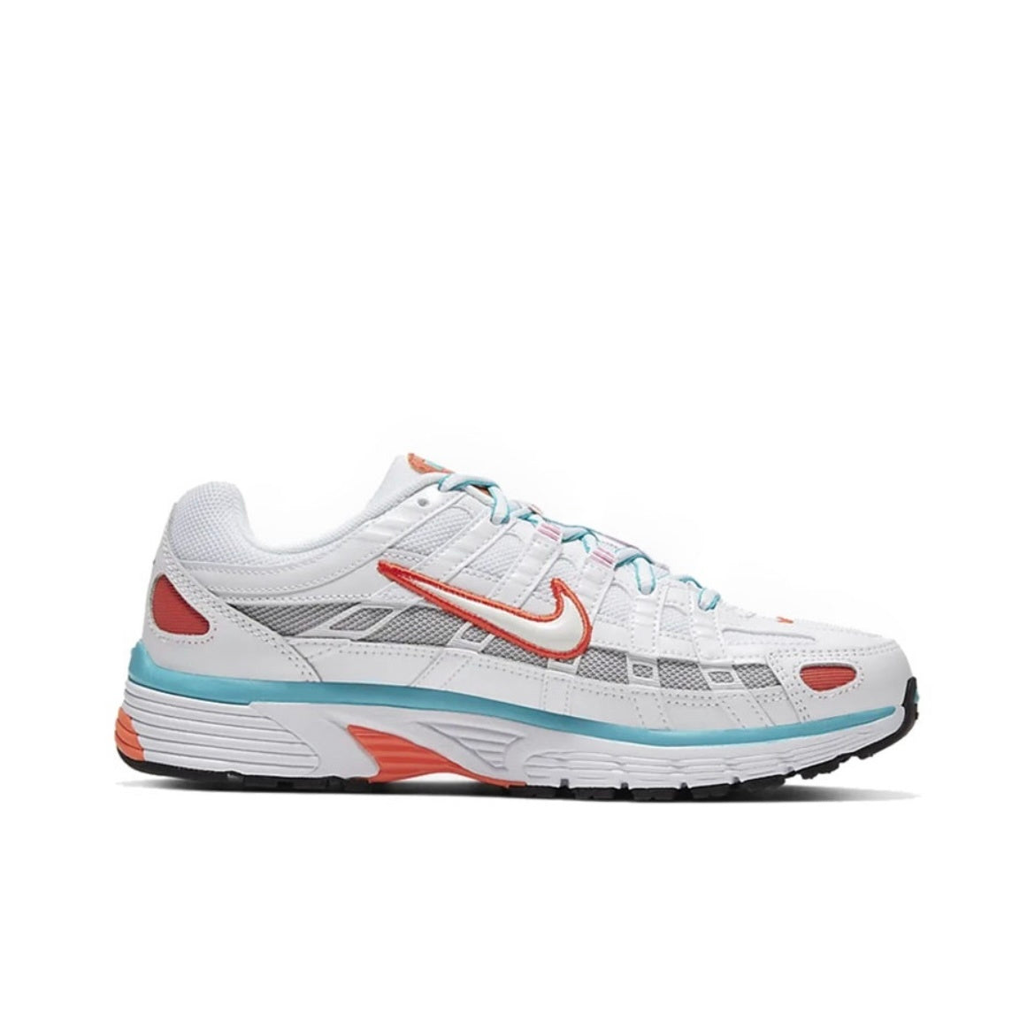 Nike P-6000 Sneakers White Orange Teal