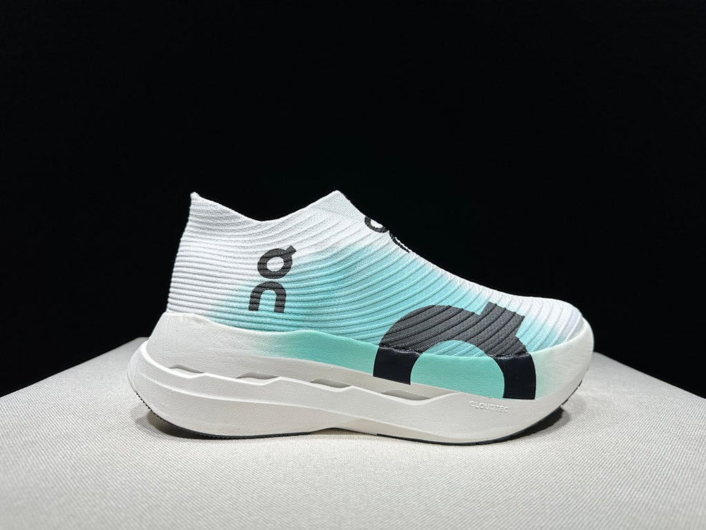 On Cloudboom Strike LS Running Shoes White Light Green