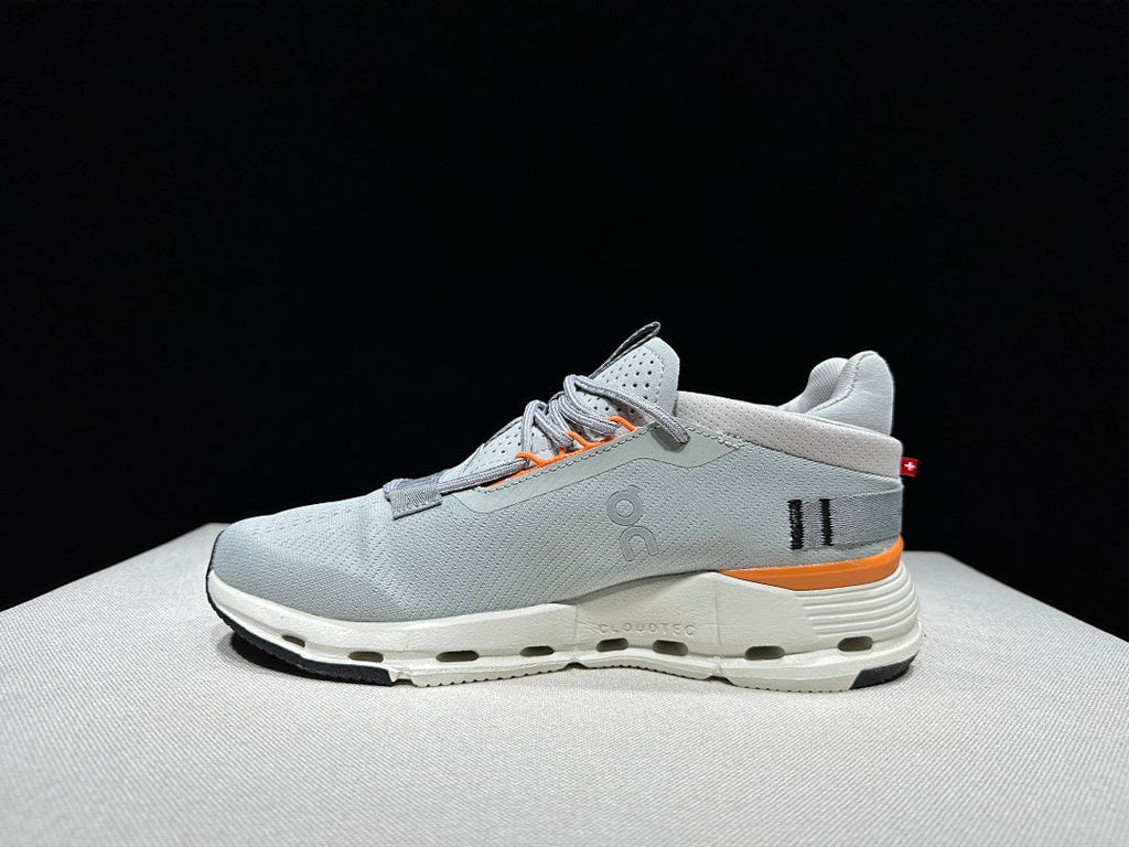 On Cloudnova 2 Sneakers Gray and Orange