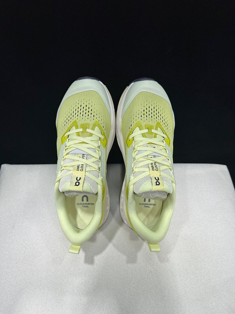 On Cloudsurfer Trail 2 Trail Running Shoes, Ivory Lime