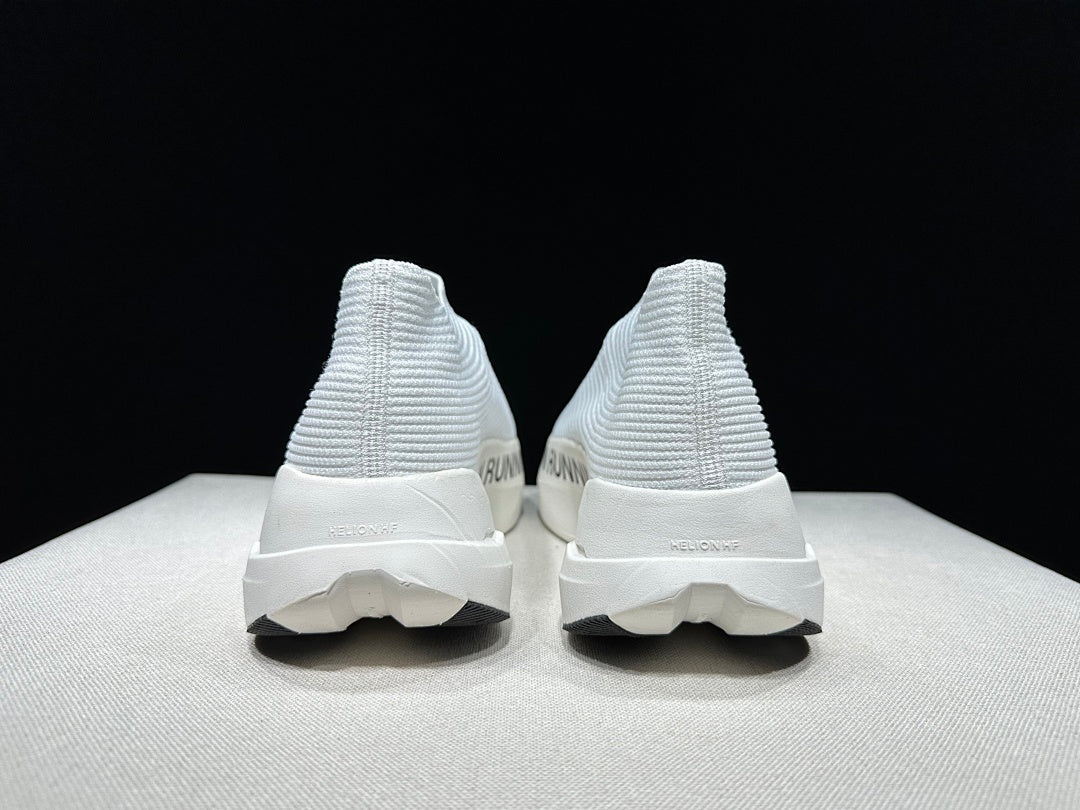 On Cloudboom Strike LS White Black Running Shoes