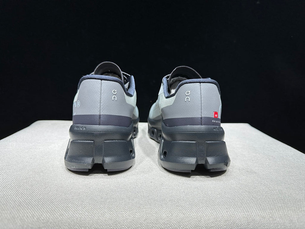 On Cloudmonster Running Shoes in Eclipse and Magnet
