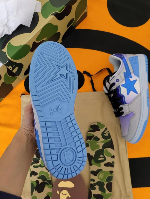 A BATHING APE BAPE SK8 STA Blue Gradient Sneakers W291002