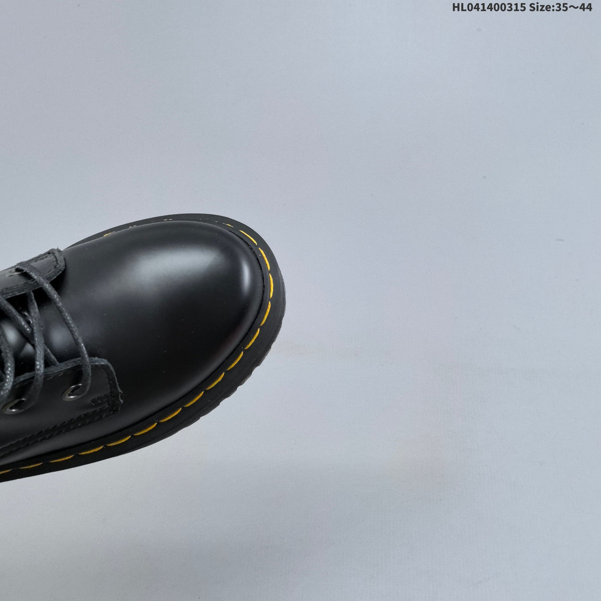 Dr. Martens Black Platform Lace-Up Ankle Boots