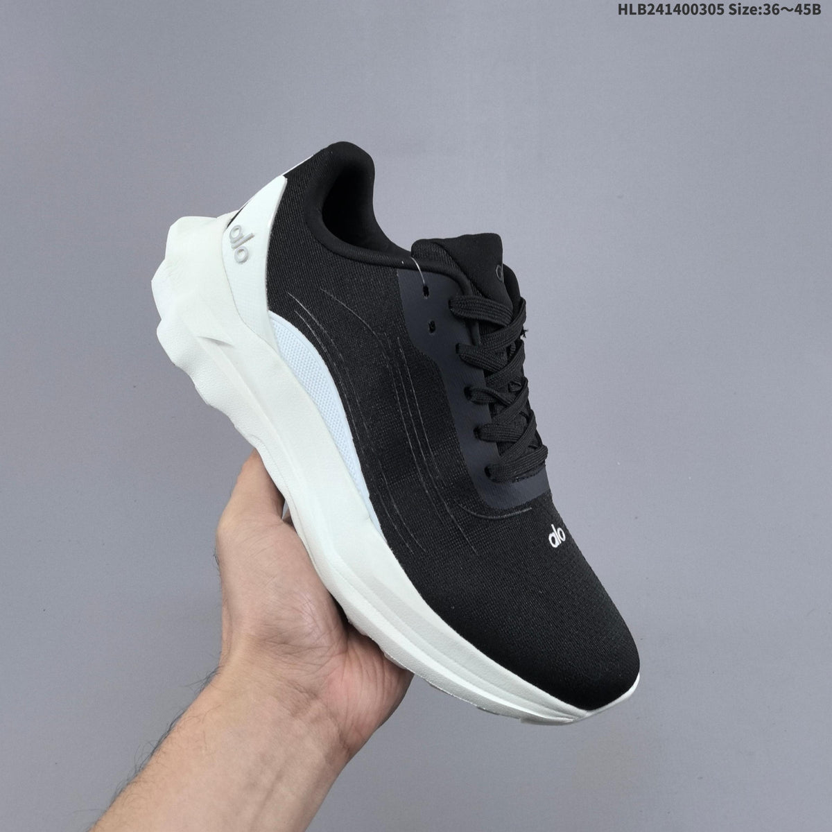 Alo Recovery Mode Running Shoes, Black and White
