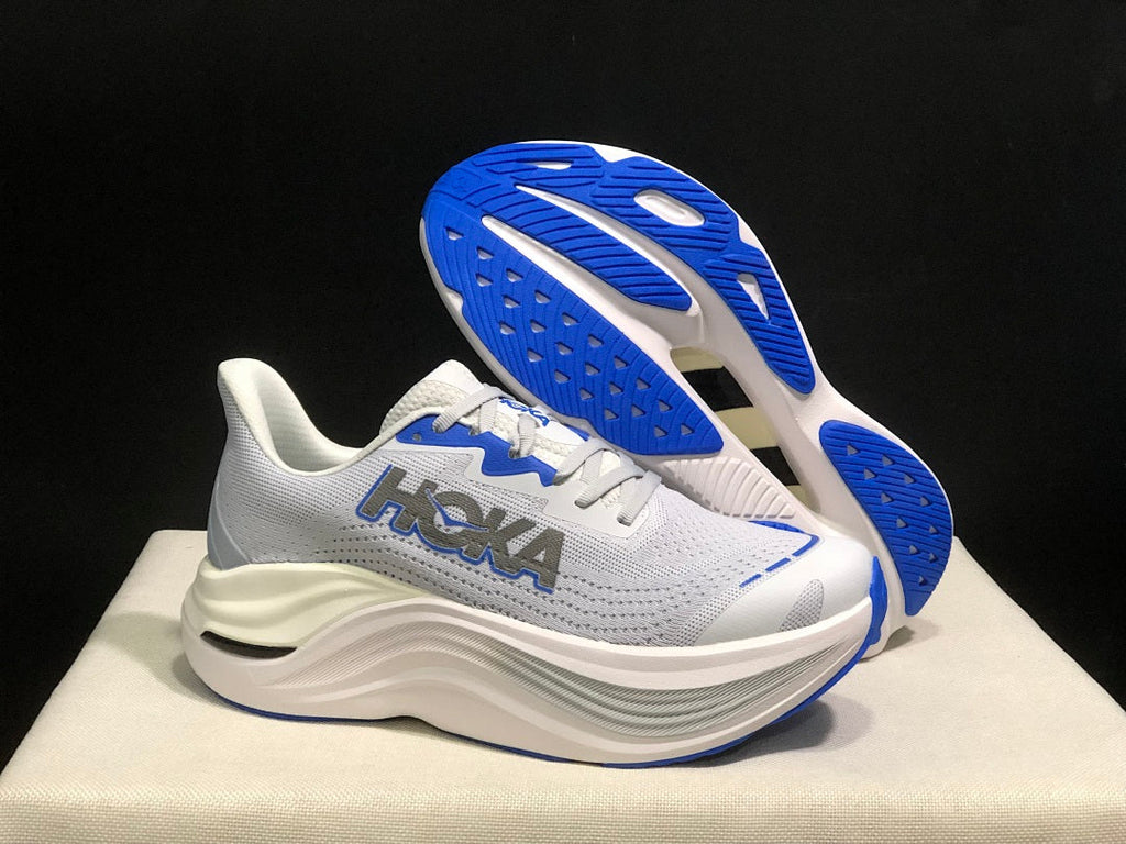 HOKA Skyward X Running Shoes in White and Blue
