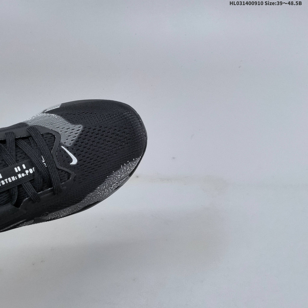 Nike Air Zoom Pegasus 42 Running Shoes, Black and Silver