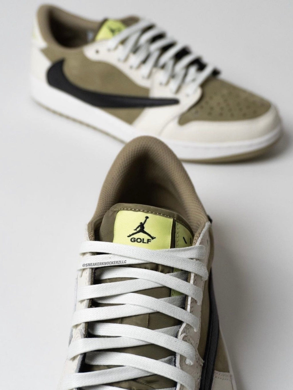 Jordan 1 Low Golf Travis Scott FZ3124-200 Olive