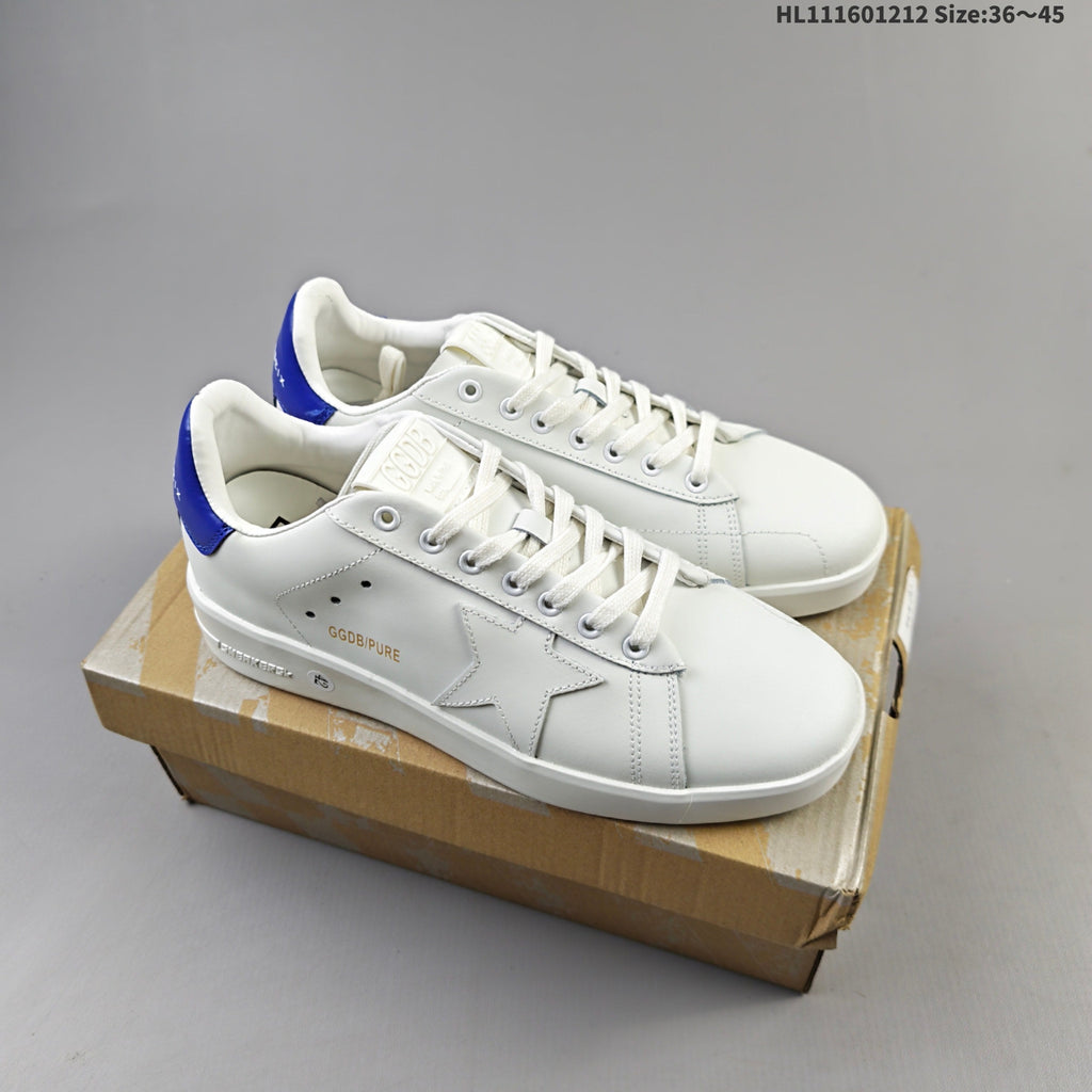 Golden Goose Purestar Low-Top Sneakers with Star Detail
