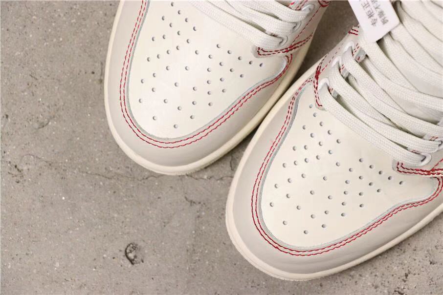Air Jordan 1 Retro High OG White and Red Sneakers