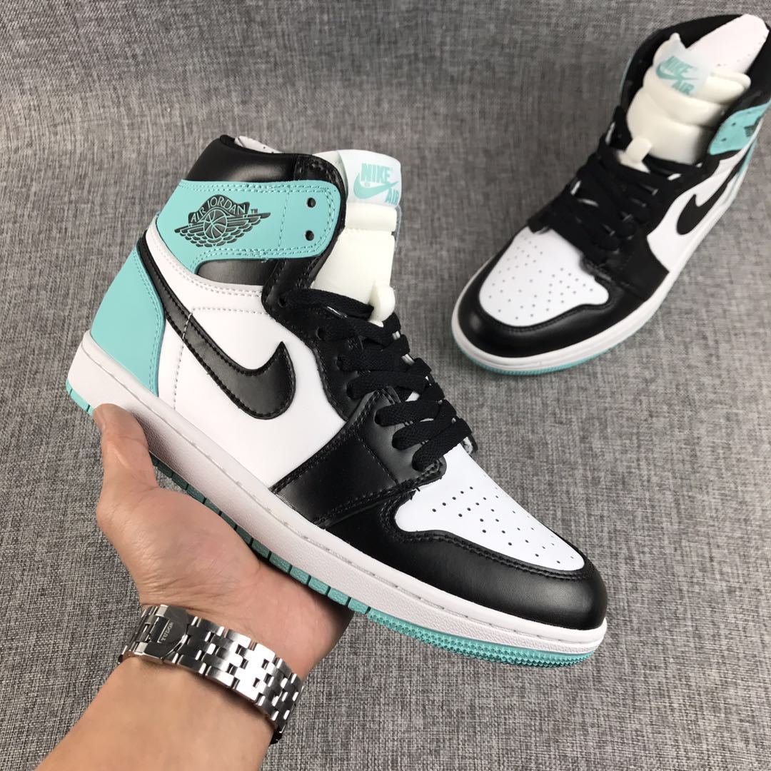 Jordan Air Jordan 1 High Mint Green Black White Sneakers