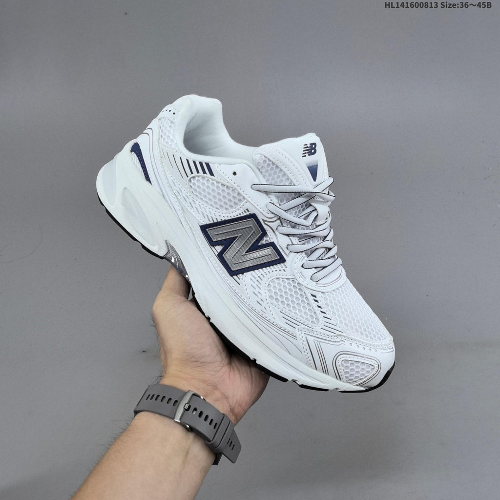 New Balance 2010 Mesh Running-Style Sneakers, White and Navy
