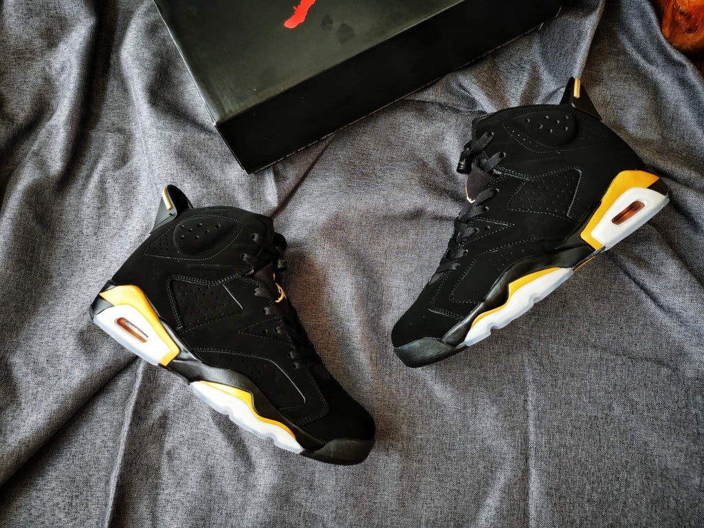 Air Jordan 6 Black and Gold High-Top Sneakers
