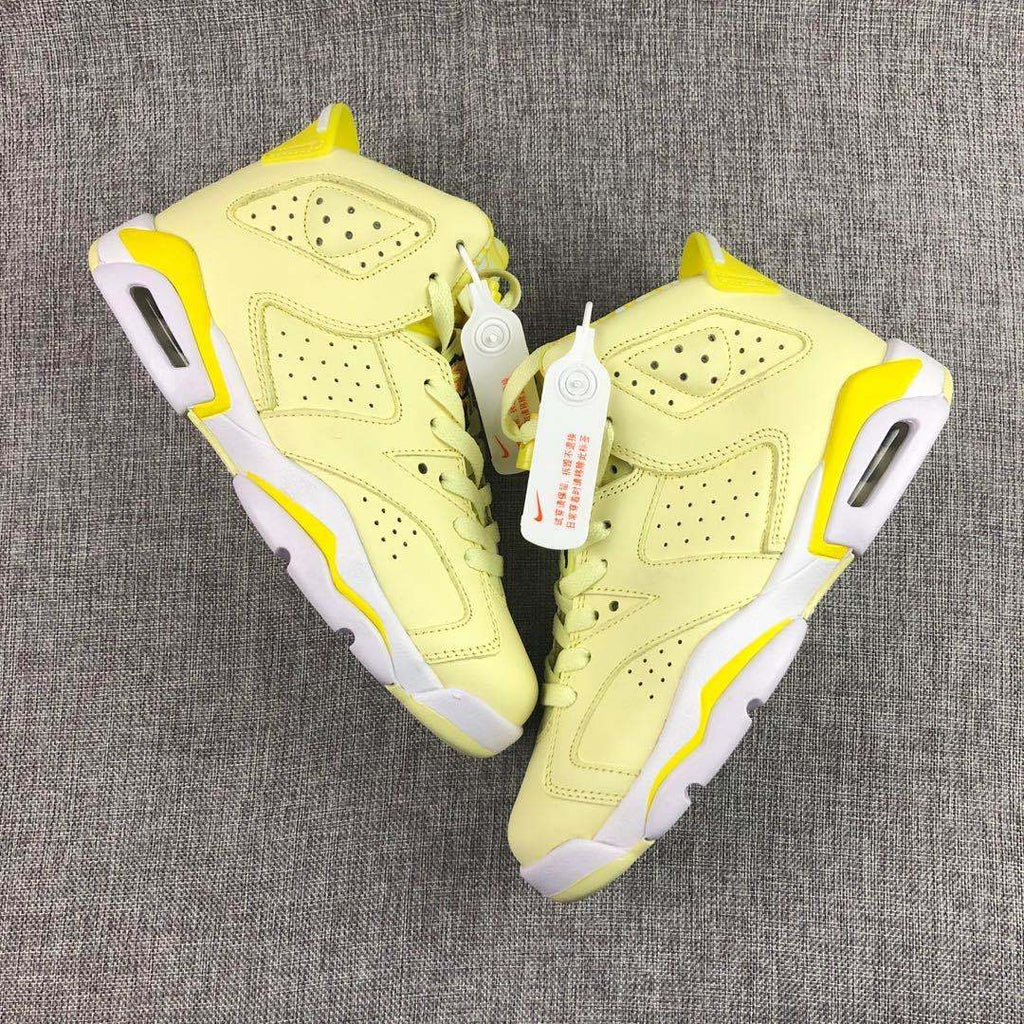 Jordan Air Jordan 6 Floral Yellow High-Top Sneakers