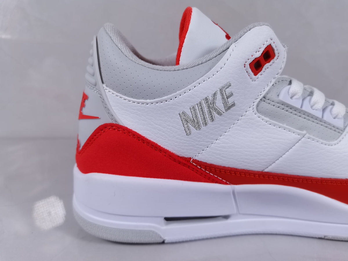 Jordan Air Jordan 3 Retro White Red Sneakers