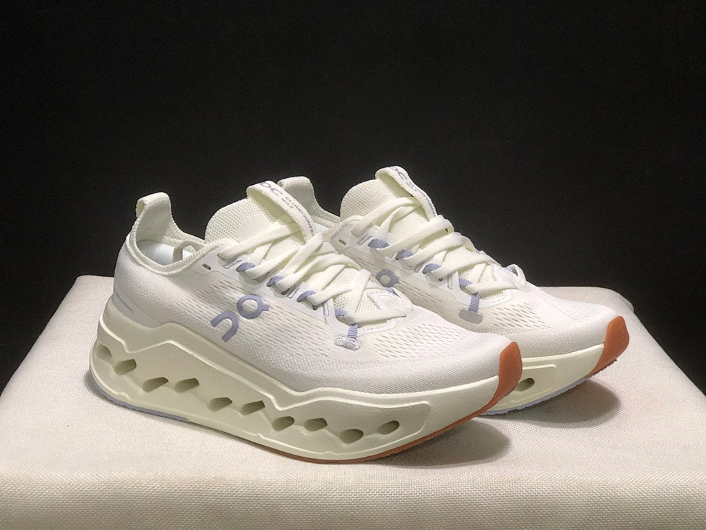 On Cloudsurfer Max Ivory Nimbus Running Sneakers