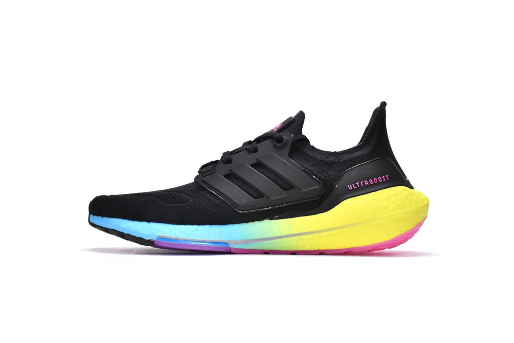 adidas UltraBoost 22 Running Shoes Black Yellow GV8829