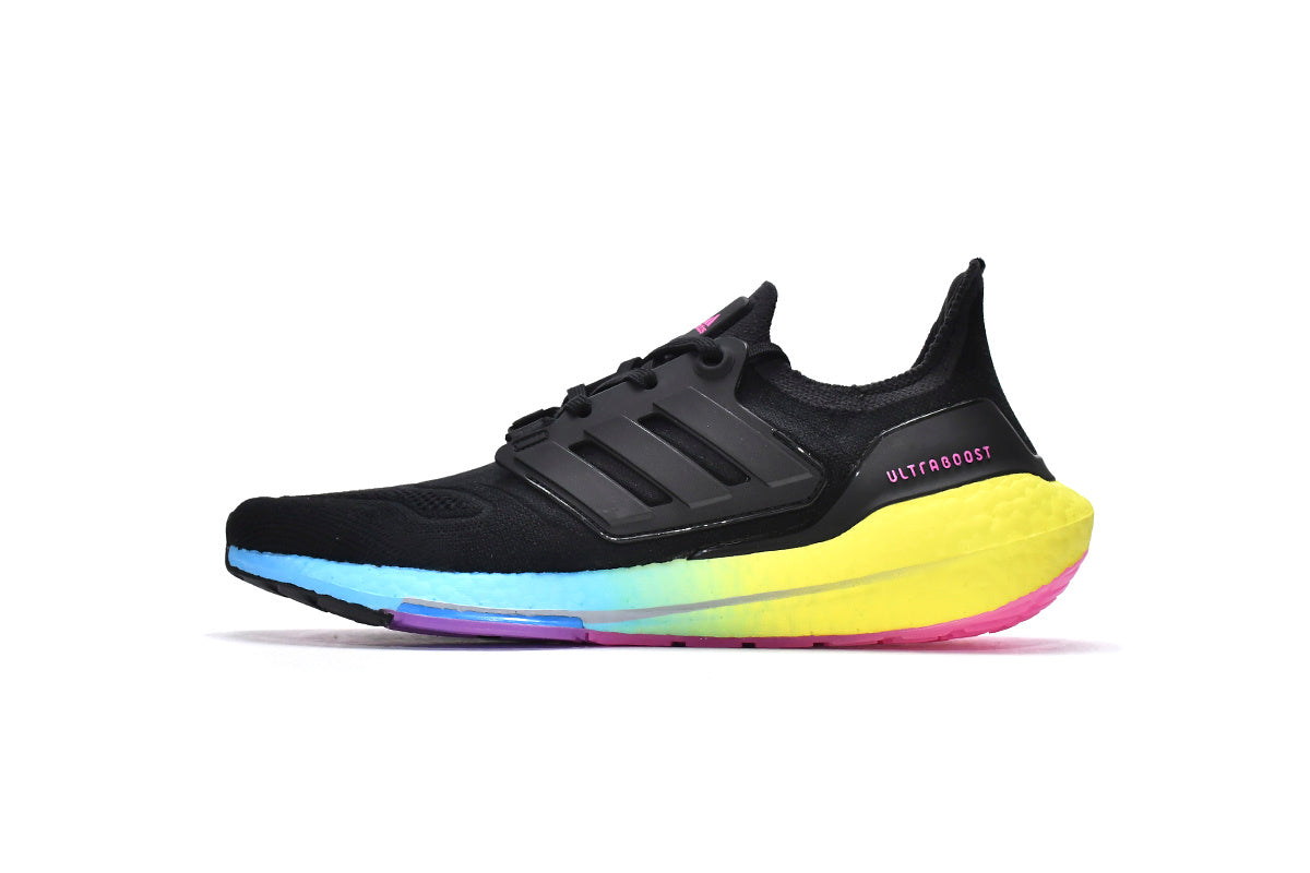 adidas UltraBoost 22 Running Shoes Black Yellow GV8829