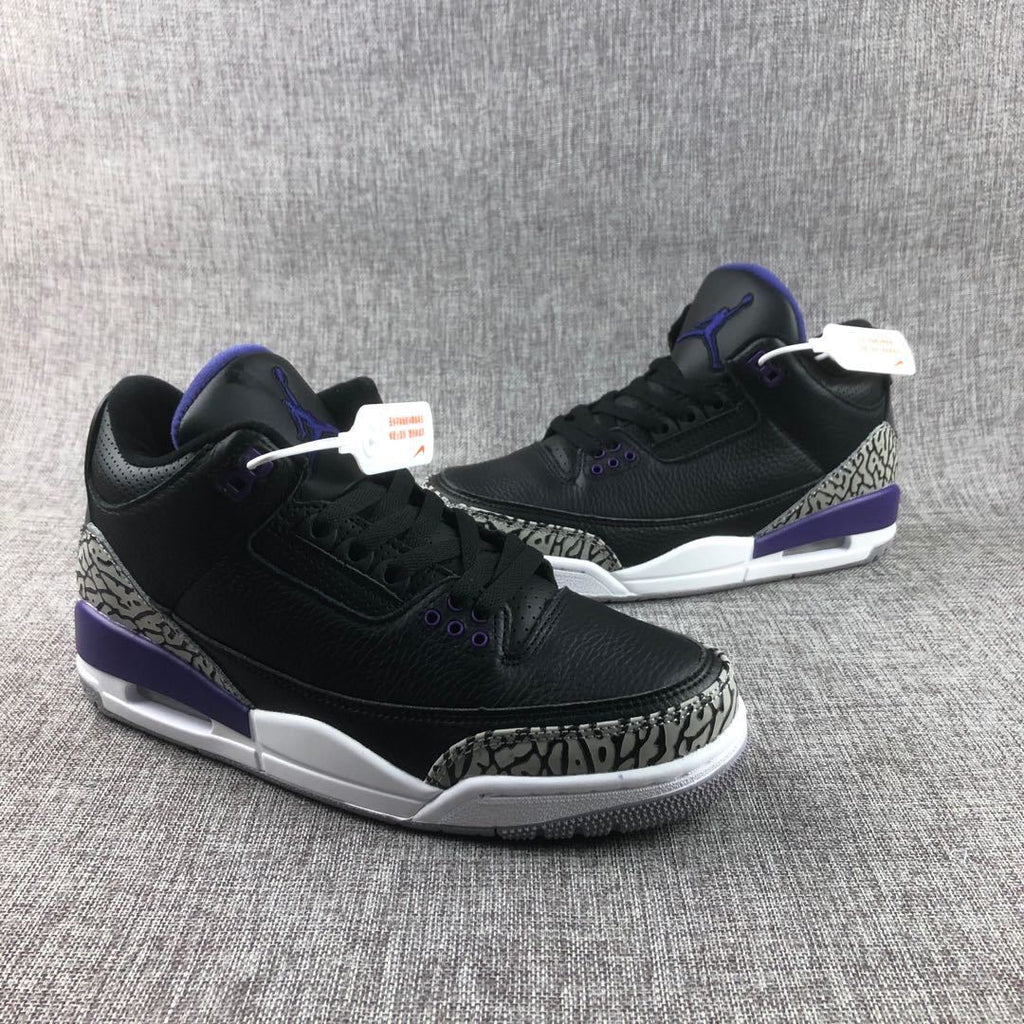 Jordan Air Jordan 3 Court Purple Black Sneakers CT8532-050