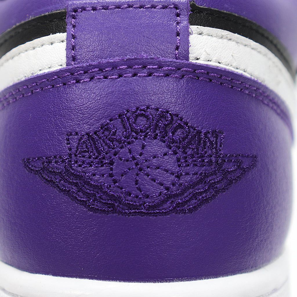 Jordan 1 Low Black Purple White Sneakers 553560-501