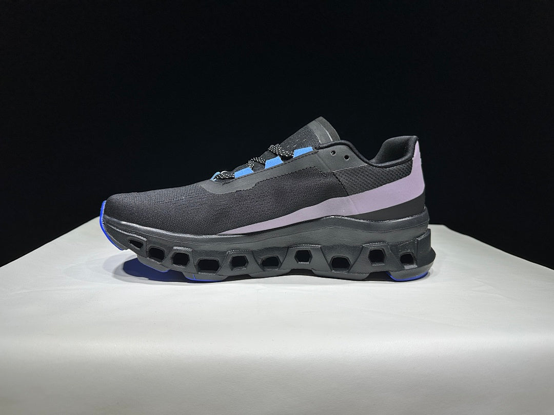 On Cloudmonster Cloud X Sneakers Black Purple Blue
