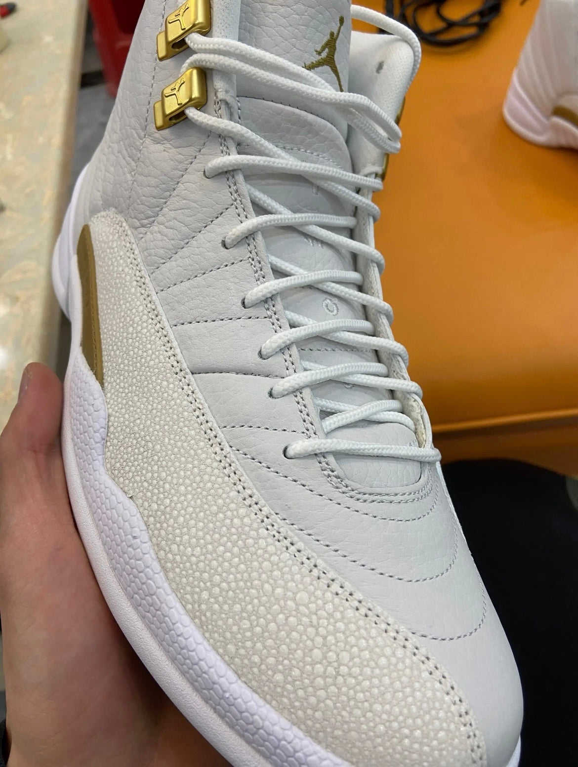 Air Jordan 12 OVO White Sneakers 873864-102
