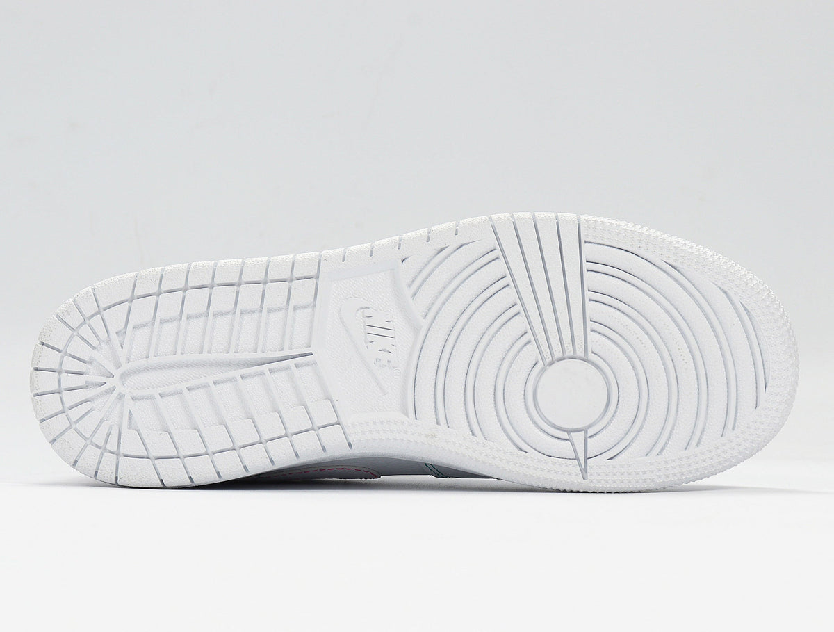 Jordan 1 Low White Pink Sneakers Style 554723-101