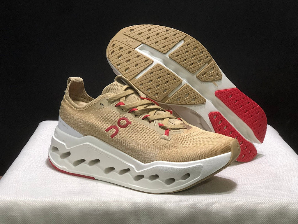 On Cloudsurfer Max Running Shoes, Chai/Ivory